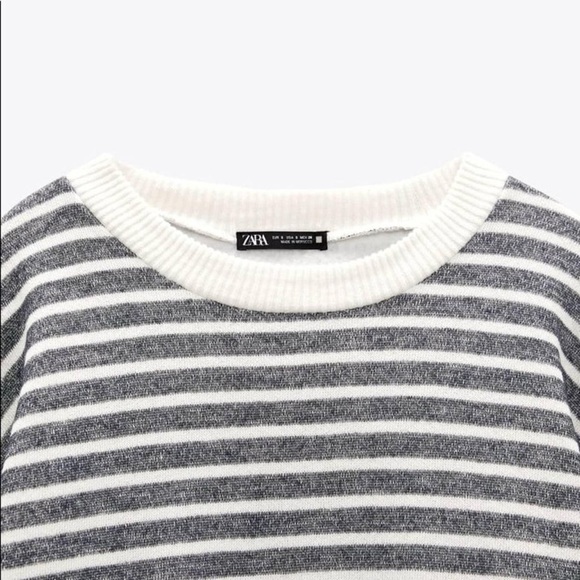 ZARA STRIPPED SWEATER - Picture 5 of 11